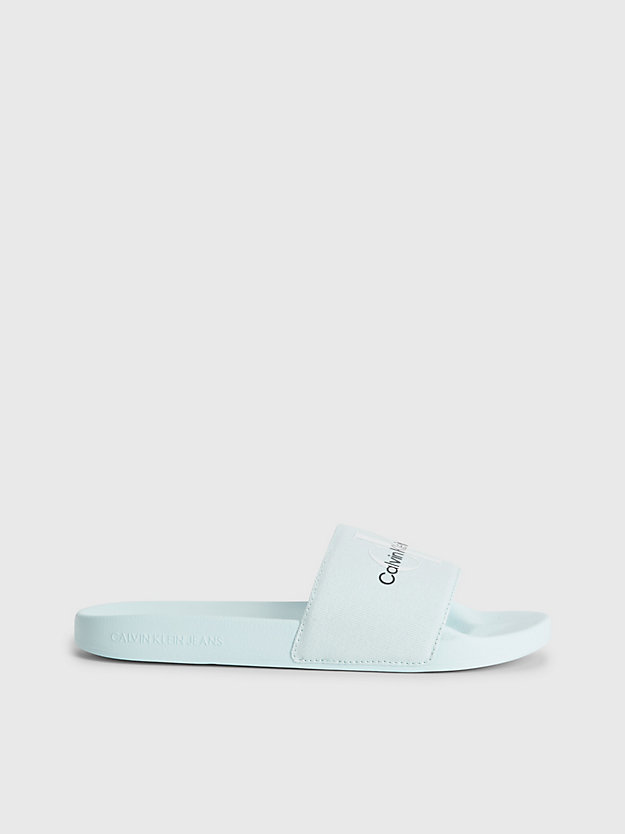 SPROUT GREEN Recycled Canvas Sliders for women CALVIN KLEIN JEANS