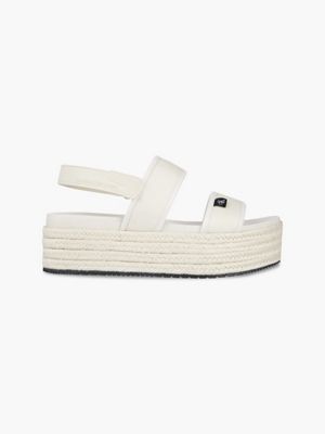 sandalias blancas plataforma