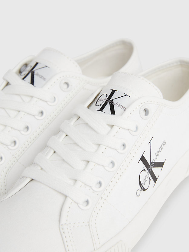 white canvas trainers for women calvin klein jeans