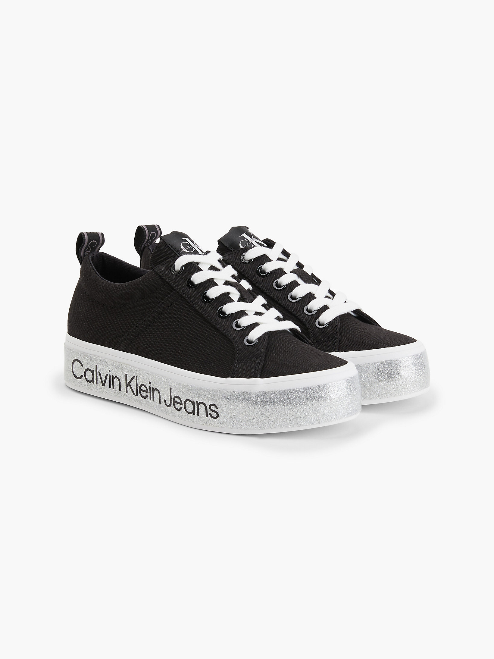 Calvin Klein Donna Scarpe Scarpe con plateau Trainers Sneaker con plateau glitter riciclate 