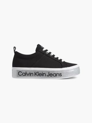 Calvin Klein Donna Scarpe Scarpe con plateau Trainers Sneaker con plateau glitter riciclate 