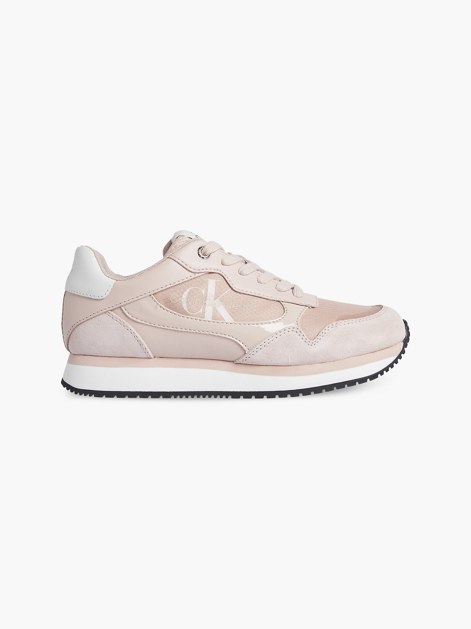 Pale Conch Shell Suede Trainers undefined women Calvin Klein