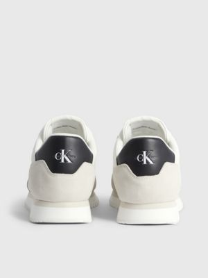 zapatillas de ante white de mujer calvin klein jeans