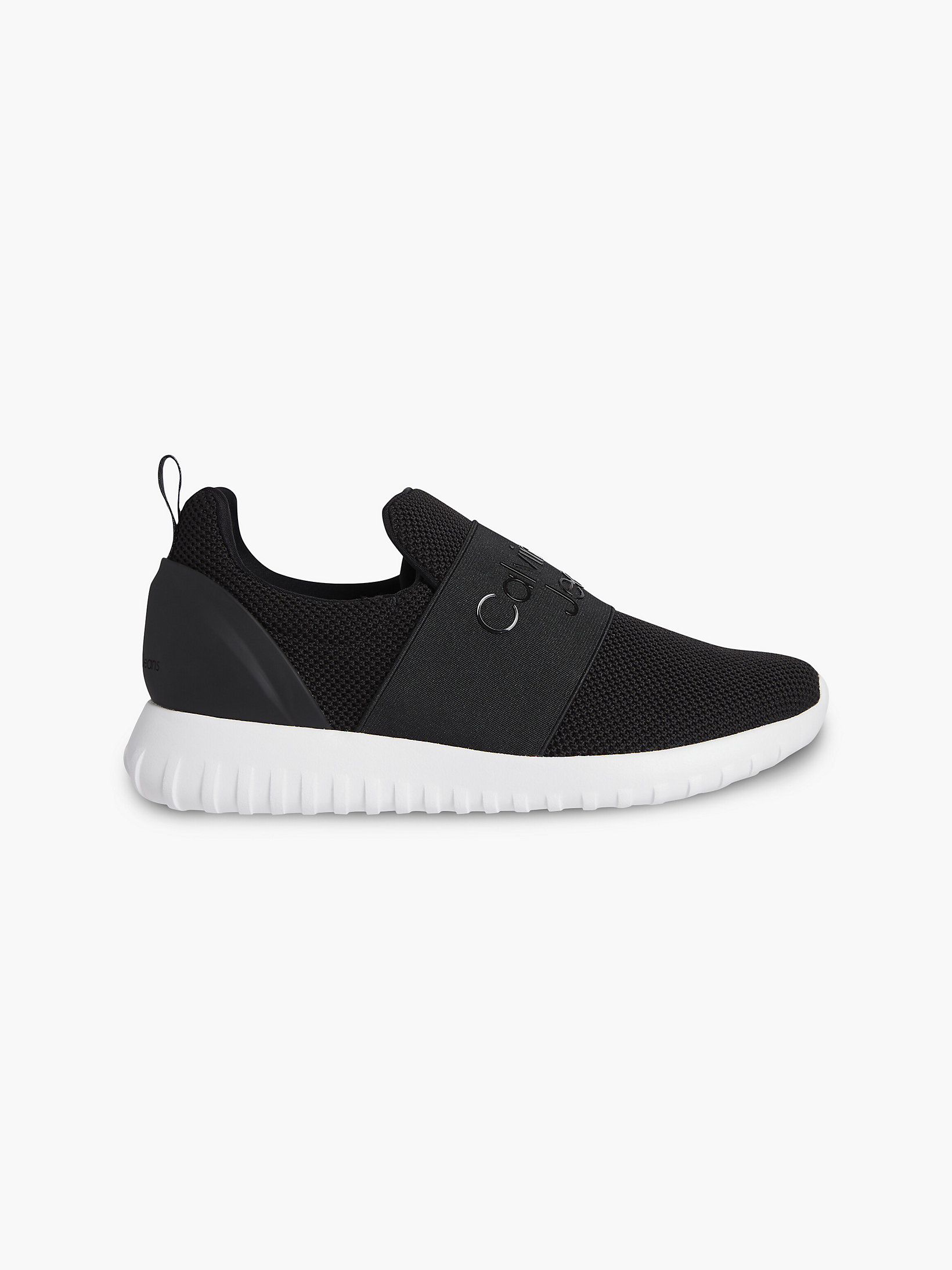 Black Recycled Knit Trainers undefined women Calvin Klein