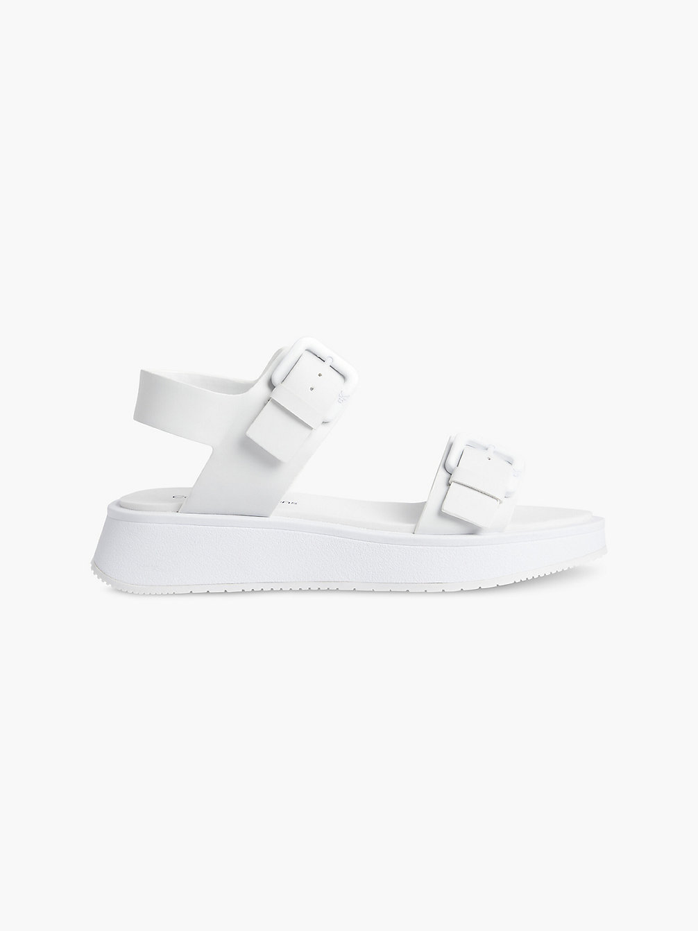 BRIGHT WHITE Recycled Faux Leather Sandals undefined women Calvin Klein