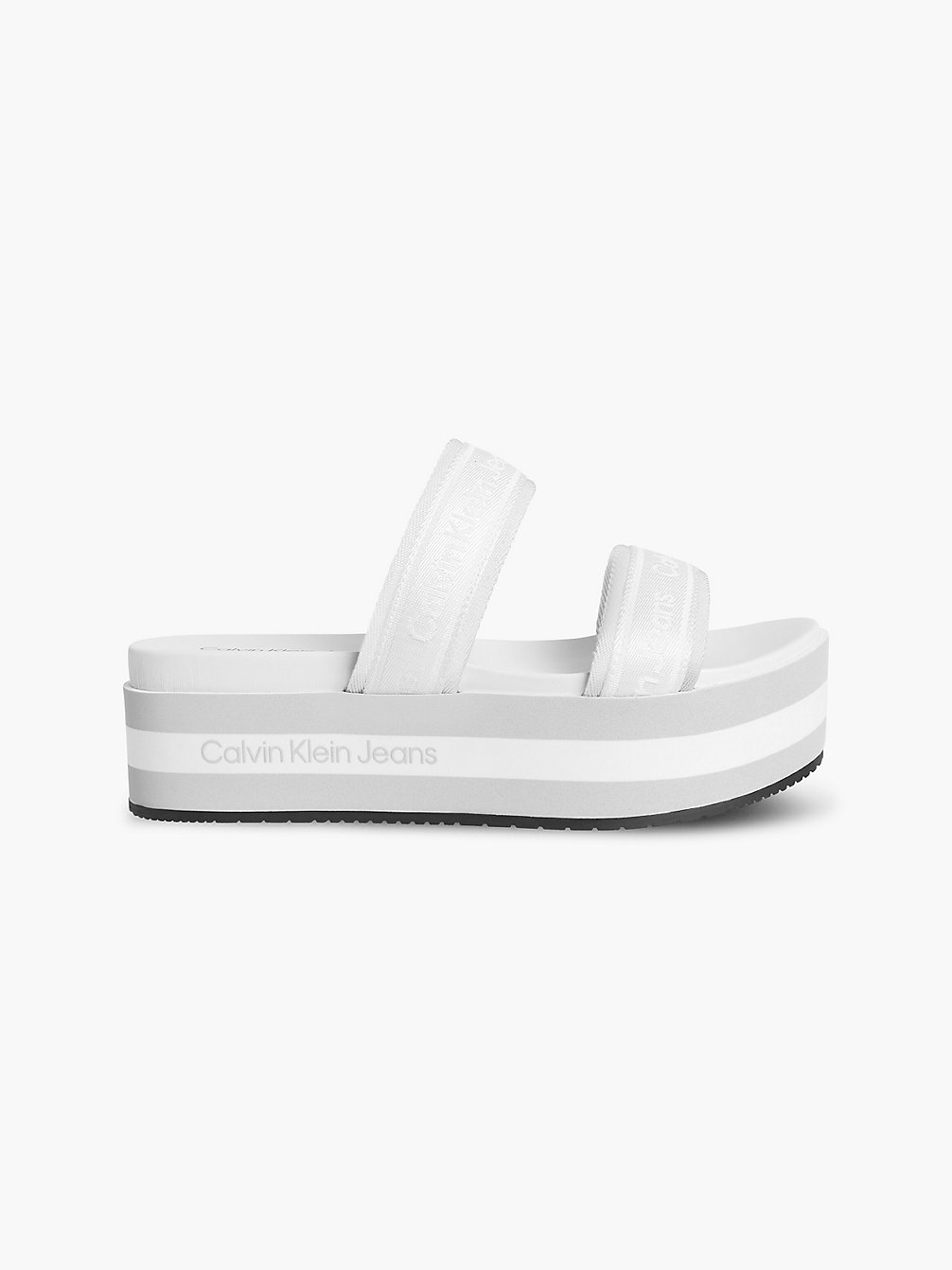 BRIGHT WHITE Recycled Platform Sandals undefined women Calvin Klein