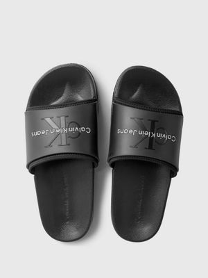 black logo sliders for women calvin klein jeans