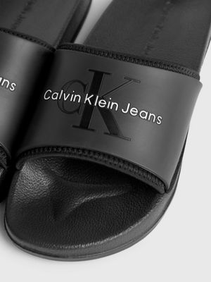 black logo sliders for women calvin klein jeans