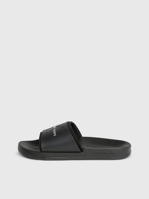 black logo sliders for women calvin klein jeans