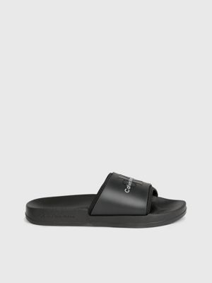 black logo sliders for women calvin klein jeans