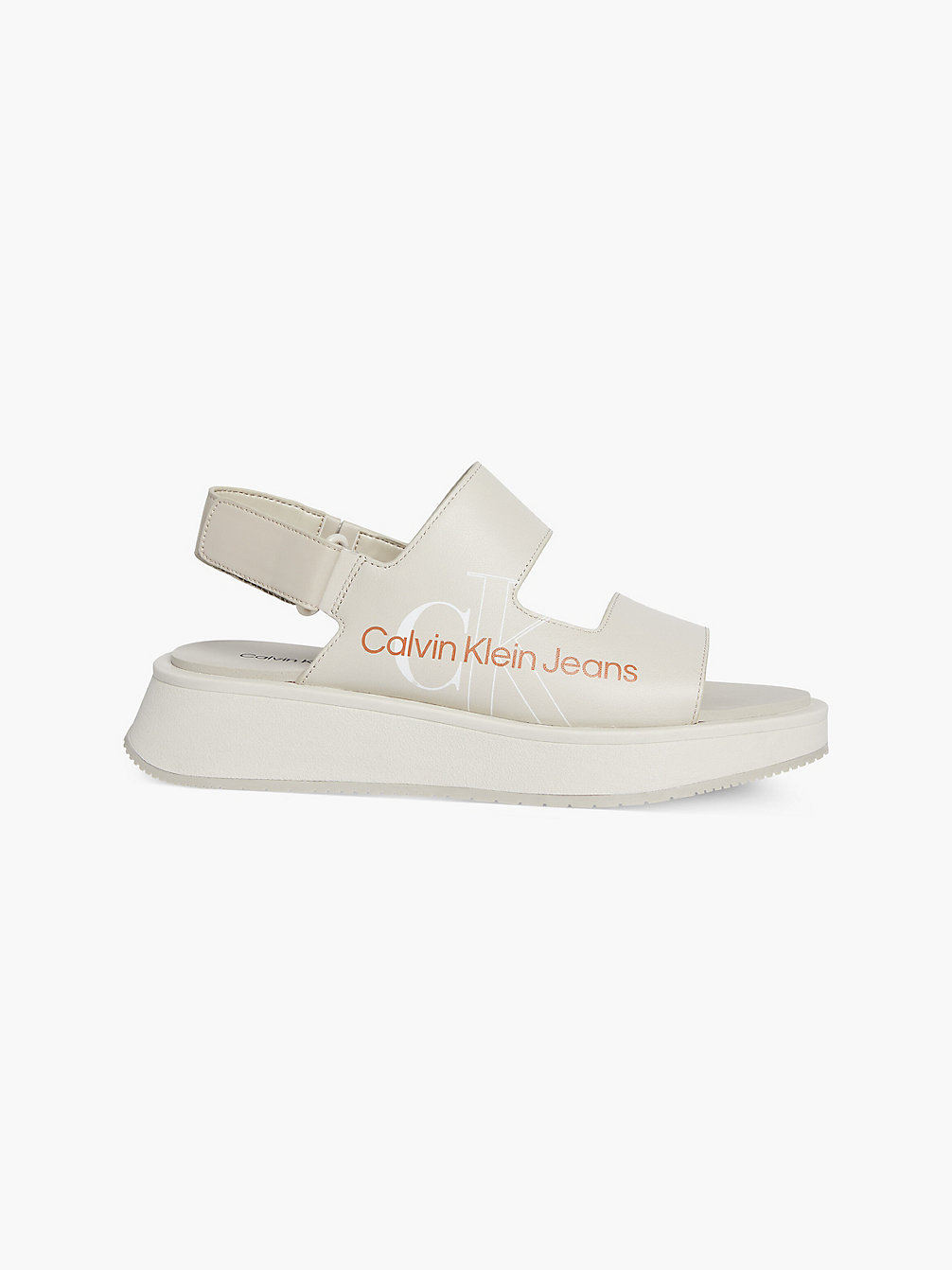 EGGSHELL Leather Sandals undefined women Calvin Klein