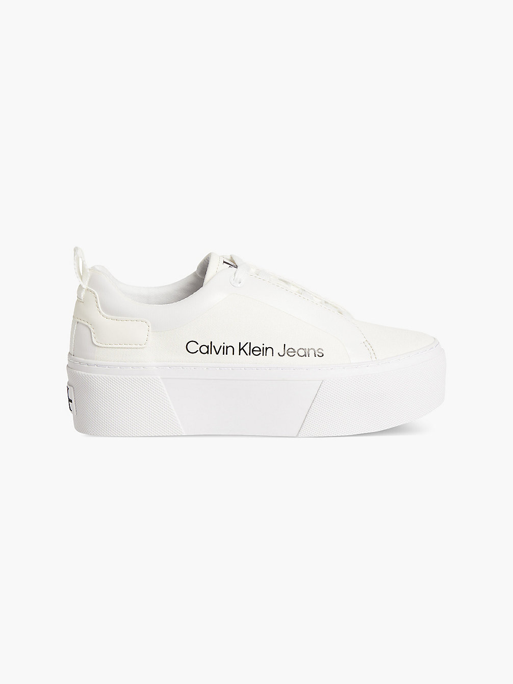 Zapatillas De Lona Reciclada Con Plataforma > WHITE/OFFWHITE > undefined mujer > Calvin Klein