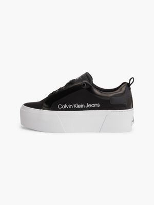 BLACK Buty sportowe na platformie z przetworzonego materiału płóciennego dla Kobiety CALVIN KLEIN JEANS