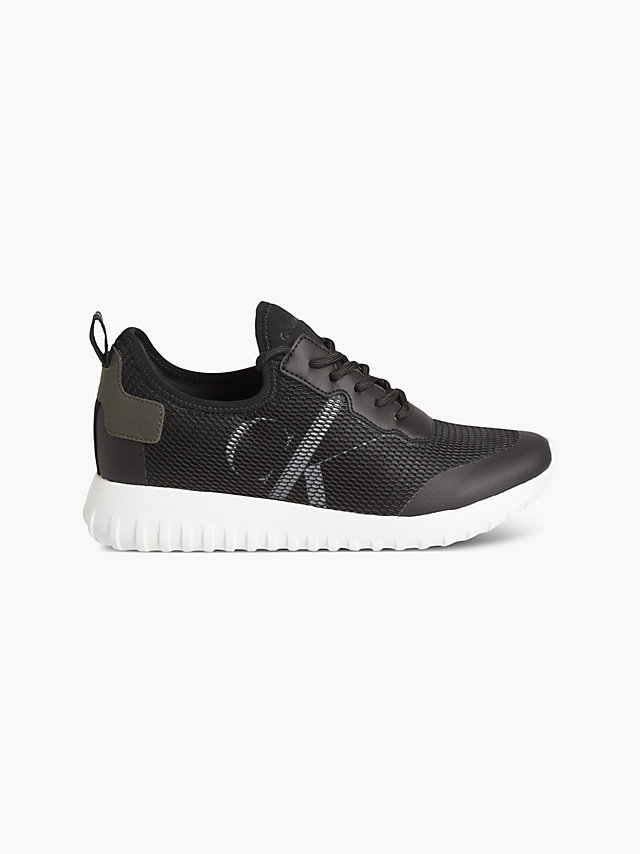 Black Recycled Mesh Trainers undefined women Calvin Klein