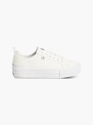 sneaker con plateau in tela riciclata  da donne calvin klein jeans