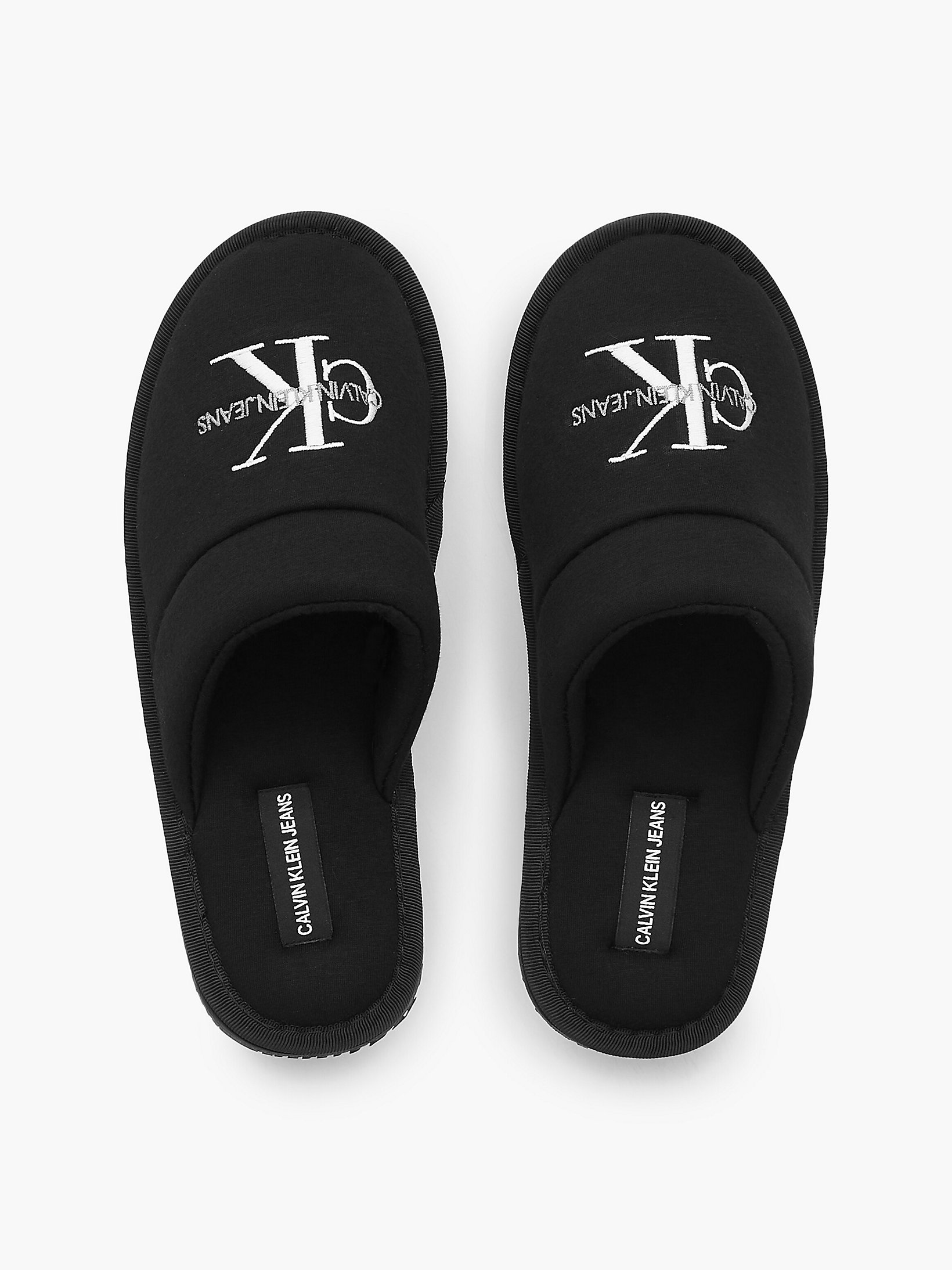 Black Recycled Slippers undefined women Calvin Klein
