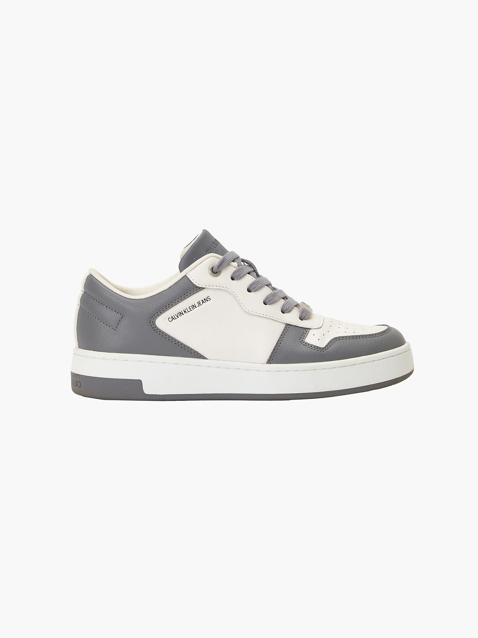 Natural Off White / Mid Grey Trainers undefined women Calvin Klein