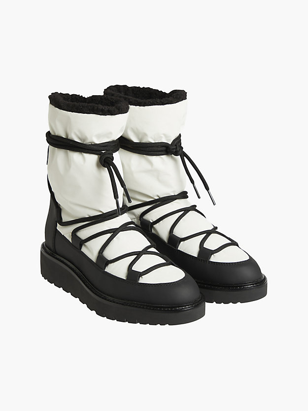 BRIGHT WHITE Recycled Boots for women CALVIN KLEIN JEANS
