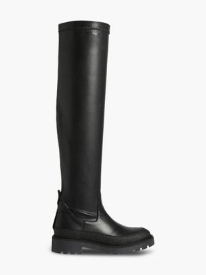 calvin klein sheffield lace up boots in black