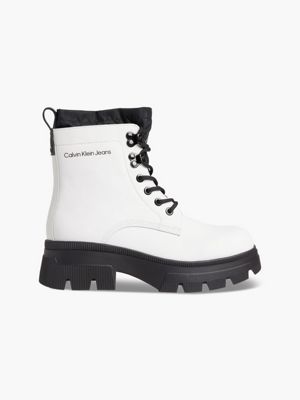 Leather Chunky Platform Boots Calvin Klein® | YW0YW00739YAF