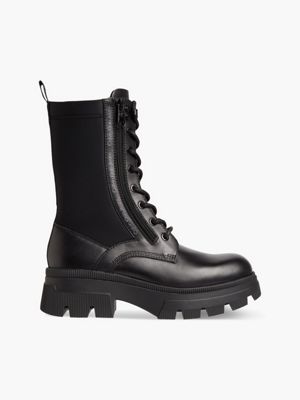 calvin klein black ankle boots