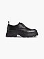 black leather chunky lace-up shoes for women calvin klein jeans