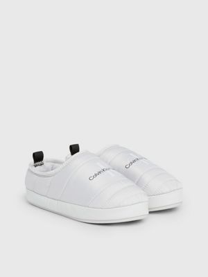 slippers acolchadas grey de mujeres calvin klein jeans