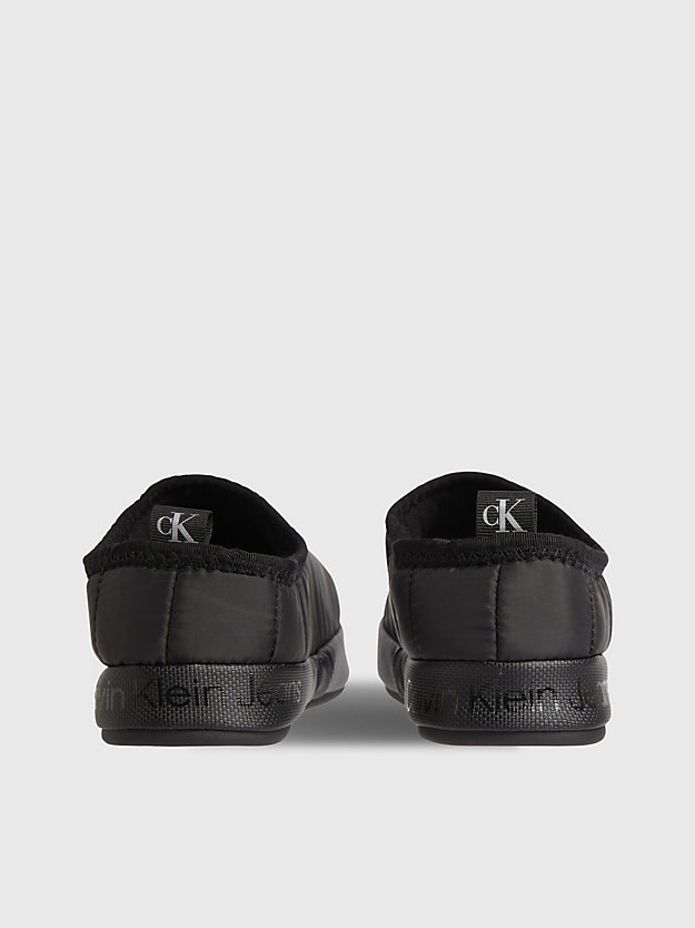 black quilted slippers for women calvin klein jeans