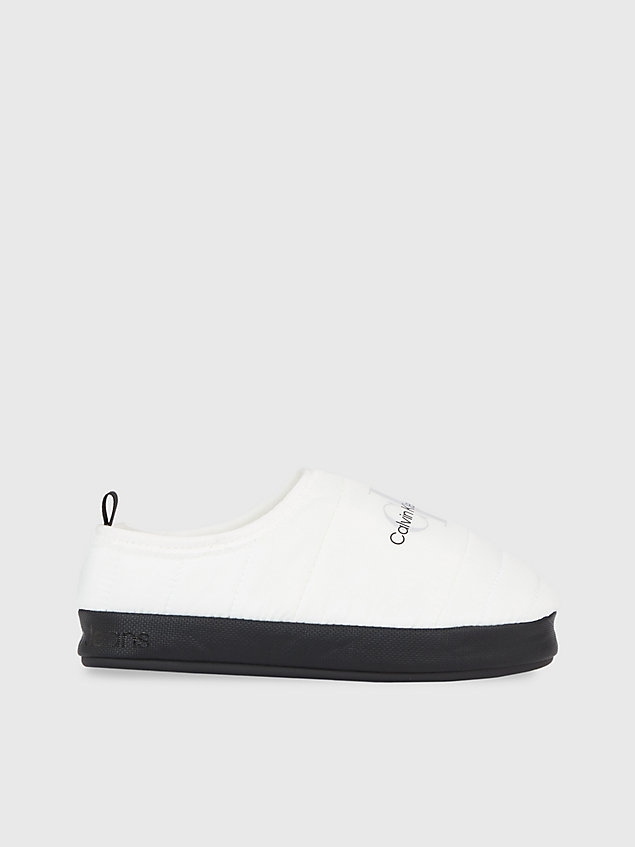 white quilted slippers for women calvin klein jeans