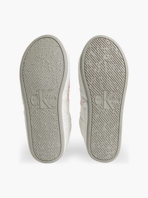CIRRUS GREY Recycled Quilted Slippers for women CALVIN KLEIN JEANS