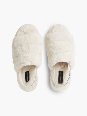 Recycled Faux Fur Slippers Calvin Klein® | YW0YW00751ACF