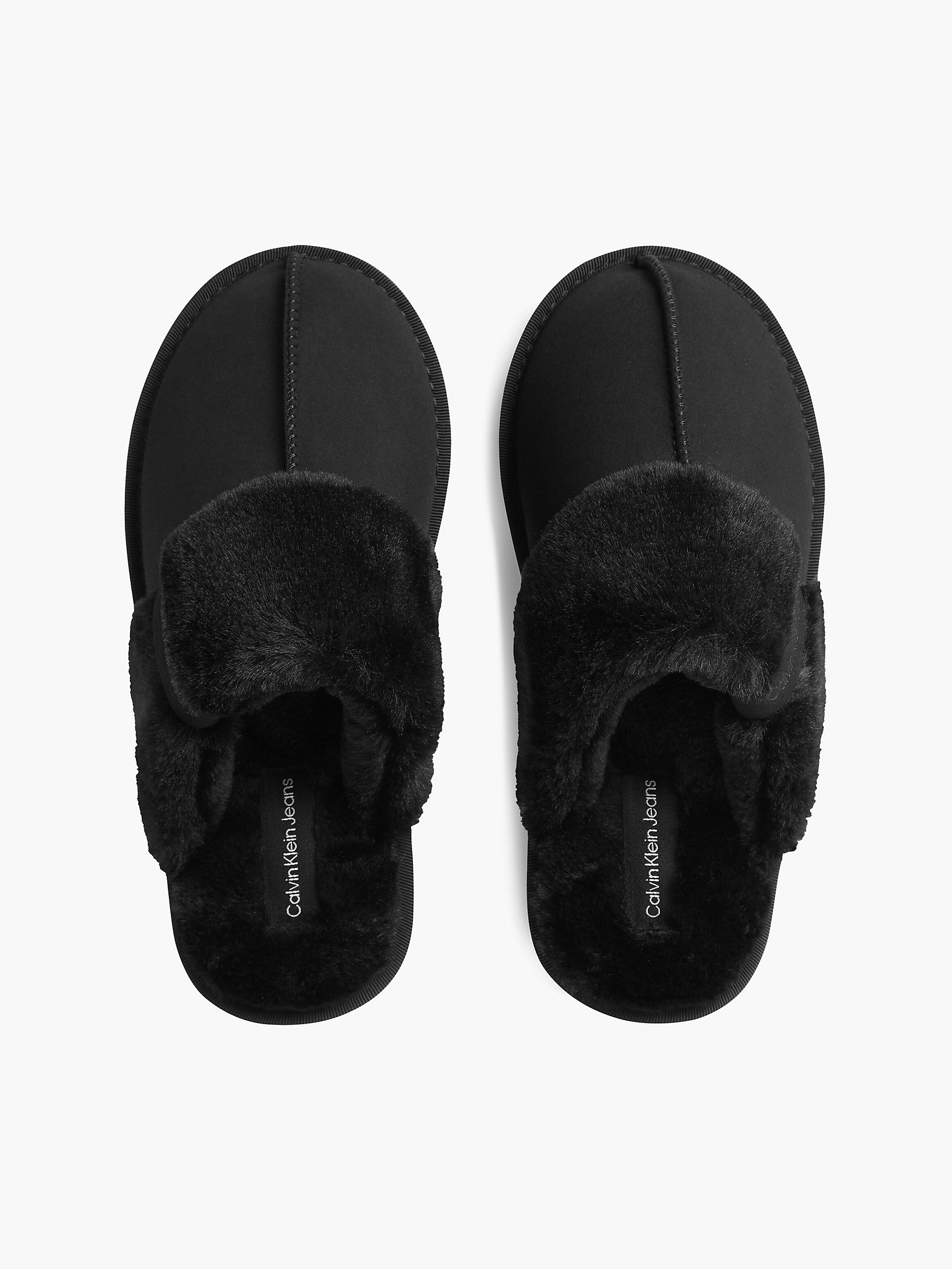 Black Slippers undefined women Calvin Klein