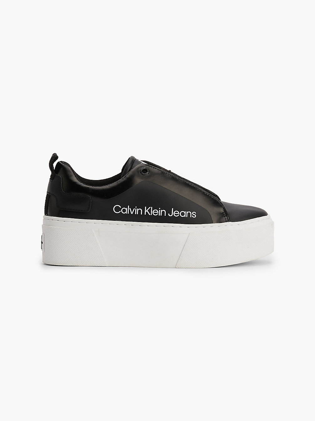 Sneaker Con Plateau In Pelle > BLACK > undefined donna > Calvin Klein