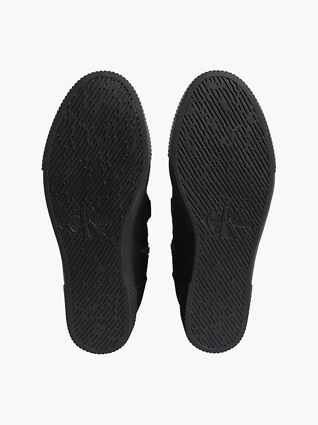 BLACK Skórzane buty za kostkę na koturnie dla Kobiety CALVIN KLEIN JEANS