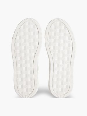WHITE/SILVER Leder-Sneakers für Damen CALVIN KLEIN JEANS