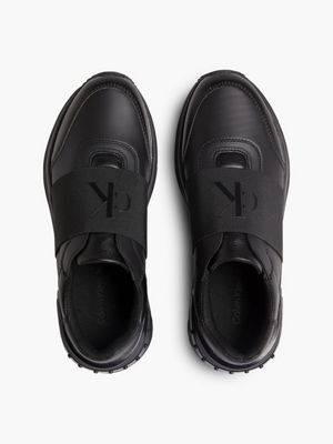 BLACK/GUN METAL Chunky Slip-On Trainers for women CALVIN KLEIN JEANS