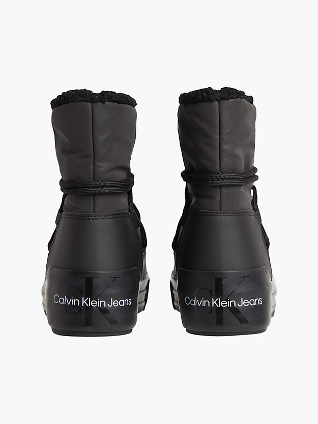 BLACK Recycled Platform Boots for women CALVIN KLEIN JEANS
