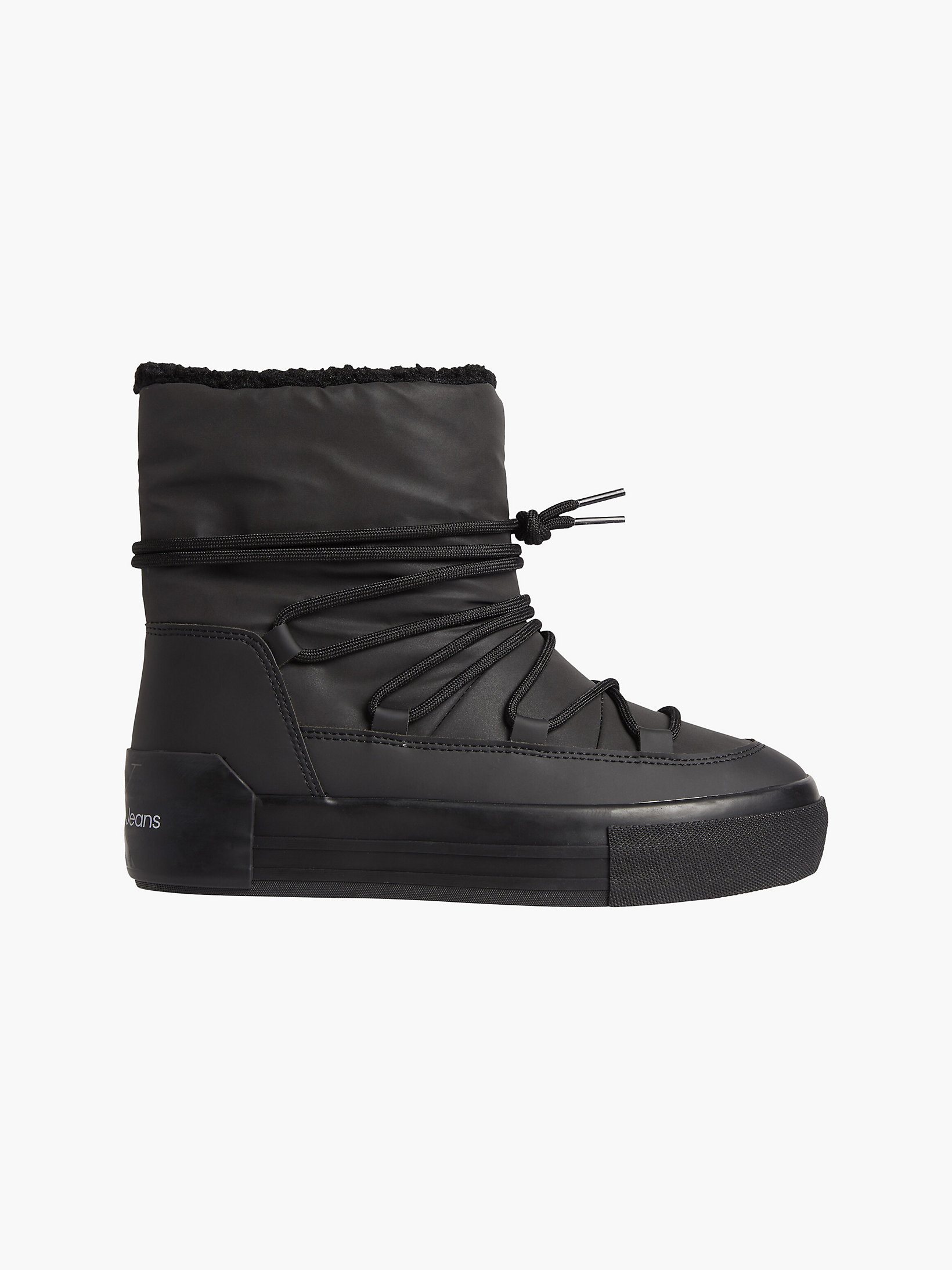 Black Recycelte Boots Mit Plateausohle undefined Damen Calvin Klein