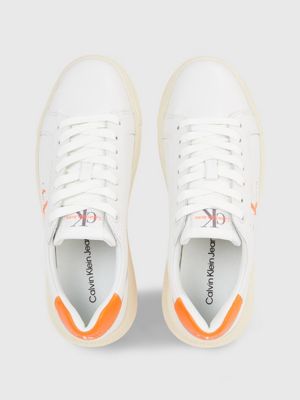 Orange calvin sale klein shoes