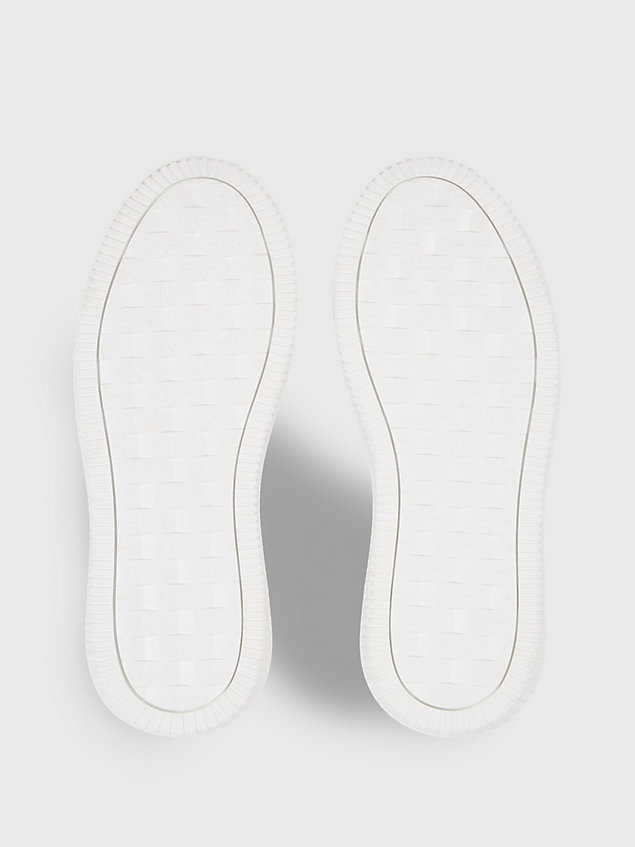 baskets en cuir white pour femmes calvin klein jeans