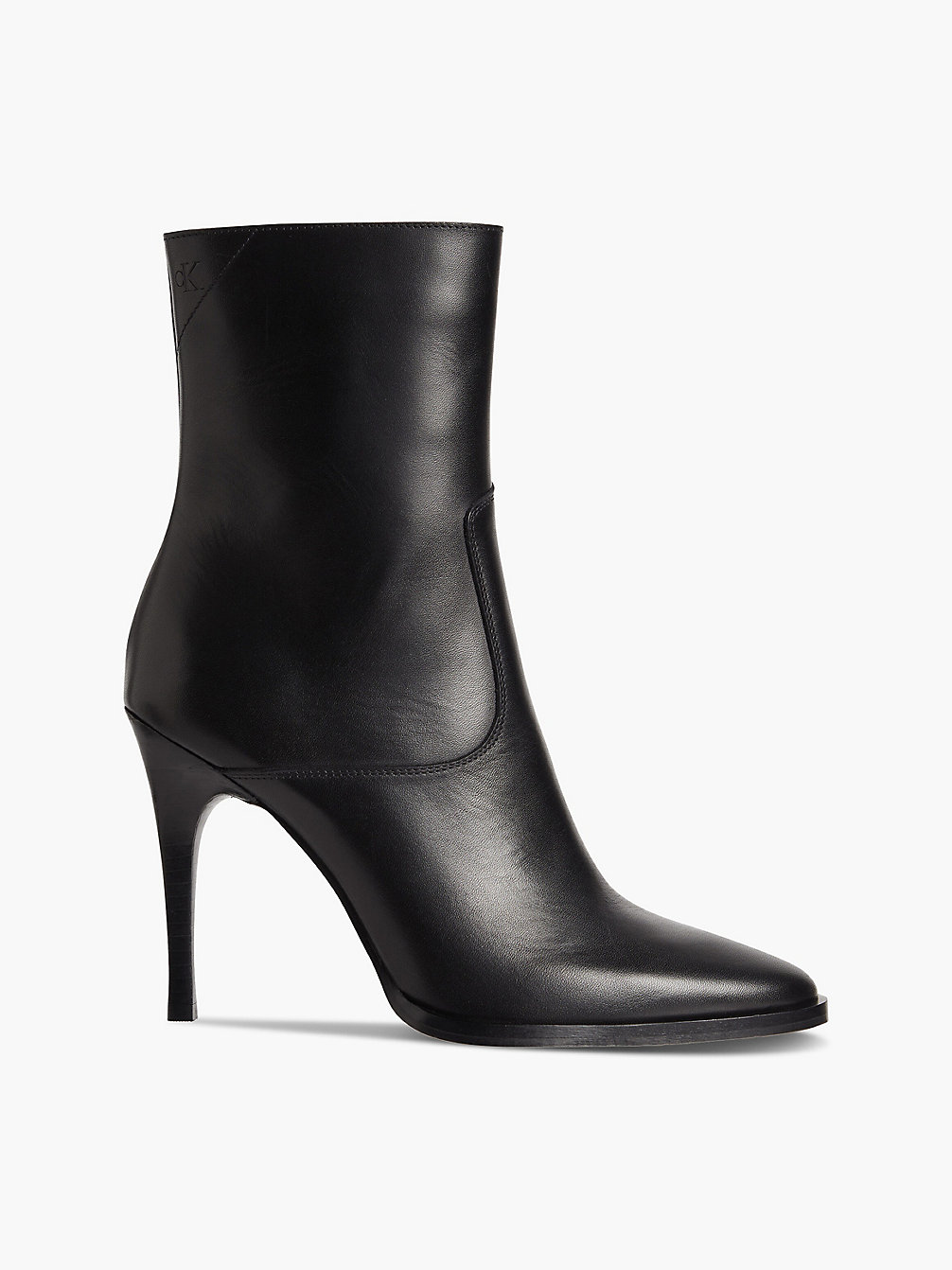 BLACK Leren Boots Met Hak undefined dames Calvin Klein