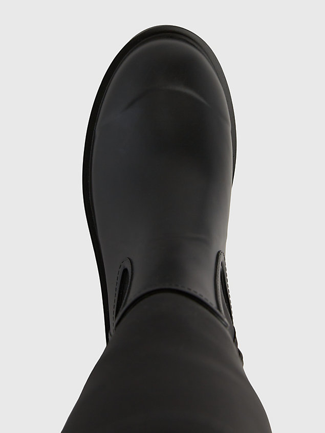 black neoprene rain boots for women calvin klein jeans