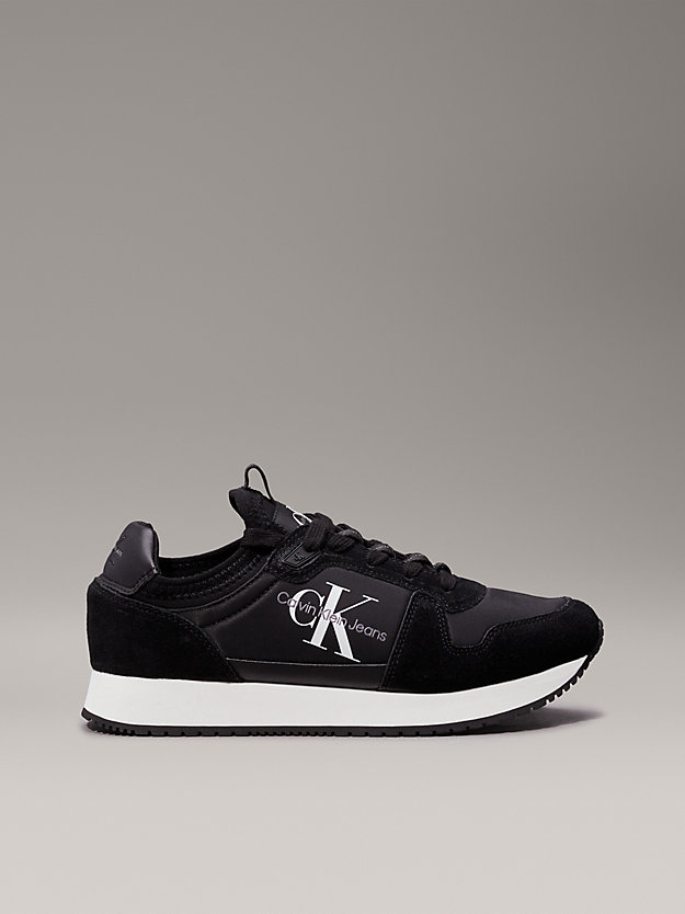 ck black suede trainers for women calvin klein jeans