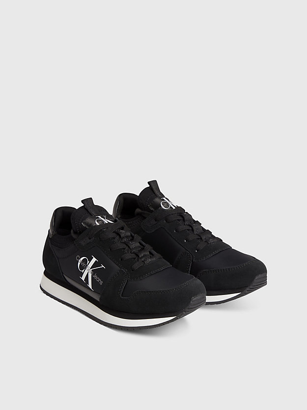 BLACK Suede Trainers for women CALVIN KLEIN JEANS