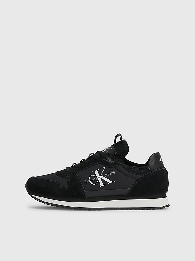 BLACK Suede Trainers for women CALVIN KLEIN JEANS