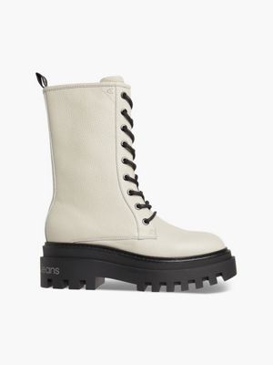 Leather Platform Boots Calvin Klein® | YW0YW00843ACF