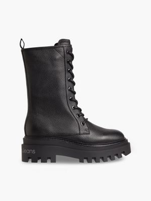 Botas de piel con plataforma Calvin Klein® | YW0YW00843BDS