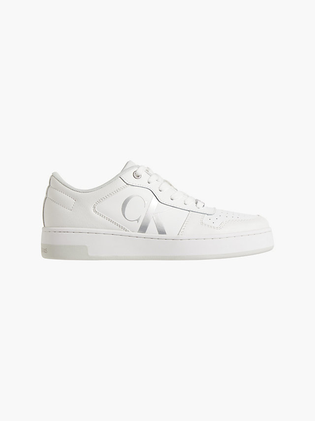 Bright White Sneakers Met Logo undefined dames Calvin Klein