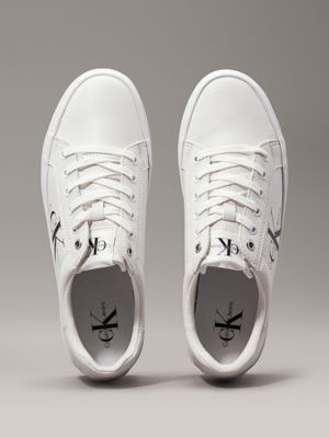 Calvin klein white platform hot sale trainers