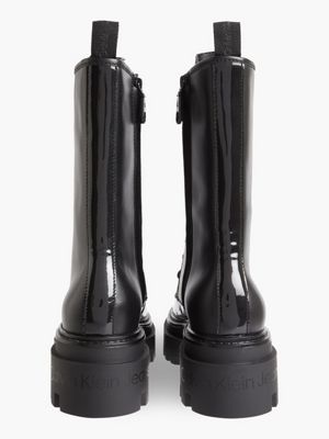 calvin klein patent boots